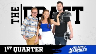 FamilyStrokes – The Fantasy Football Deal Of Hot Big Titted Milf Pristine Edge And Horny Stepson