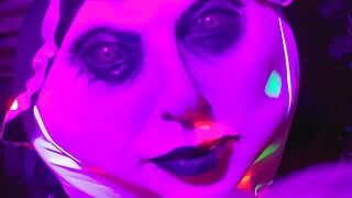 Gothic Handjob  Halloween style , for little dick on blacklight