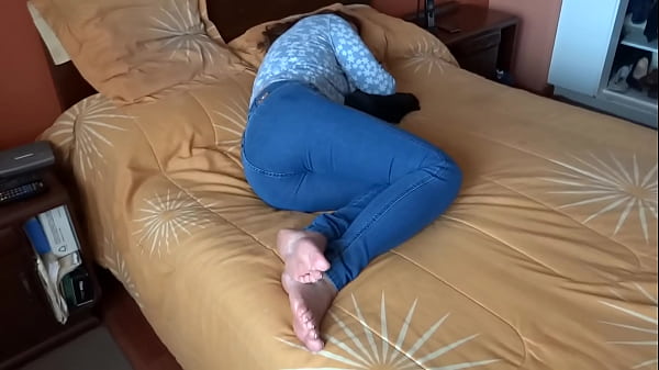 He caresses me while I rest and I wake up excited, a big cumshot on my tits