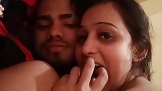 Indian bhabhi with Dever in OYO hotel